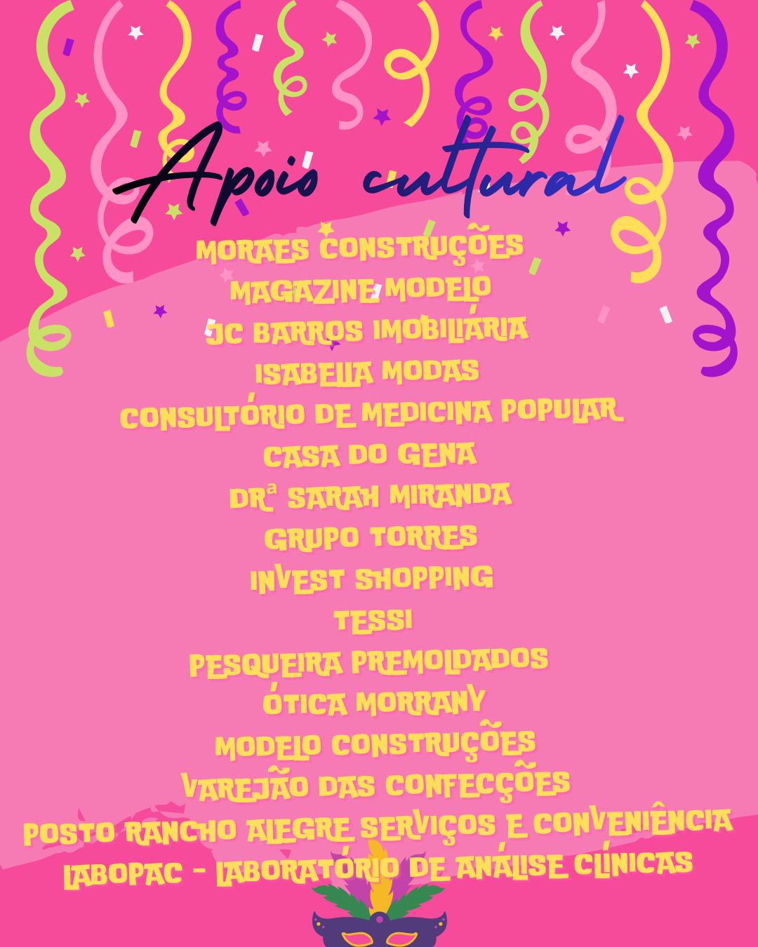 Apoio no Carnaval 2026